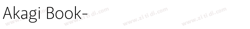 Akagi Book字体转换